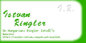 istvan ringler business card